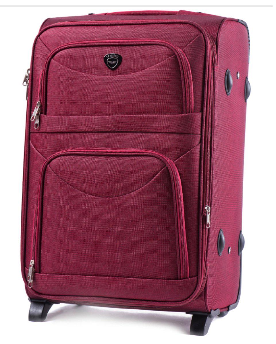 Валіза тканинна Wings 6802 середня 2 колеса Бордовий (Vt00005) - фото 1
