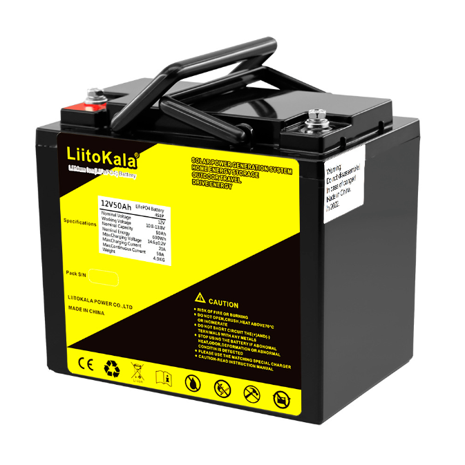 Аккумулятор LiitoKala LiFePO4 12V 50 Ah 600Wh (001006)