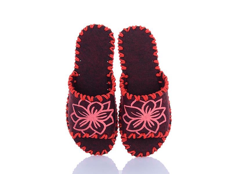 Тапочки фетровые женские VENDS 285 р. 36-37 Бордовый