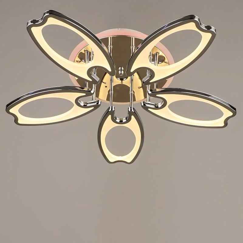 Люстра стельова LED з RGB підсвічуванням Light House SRS-16356/5 146W з пультом Хром