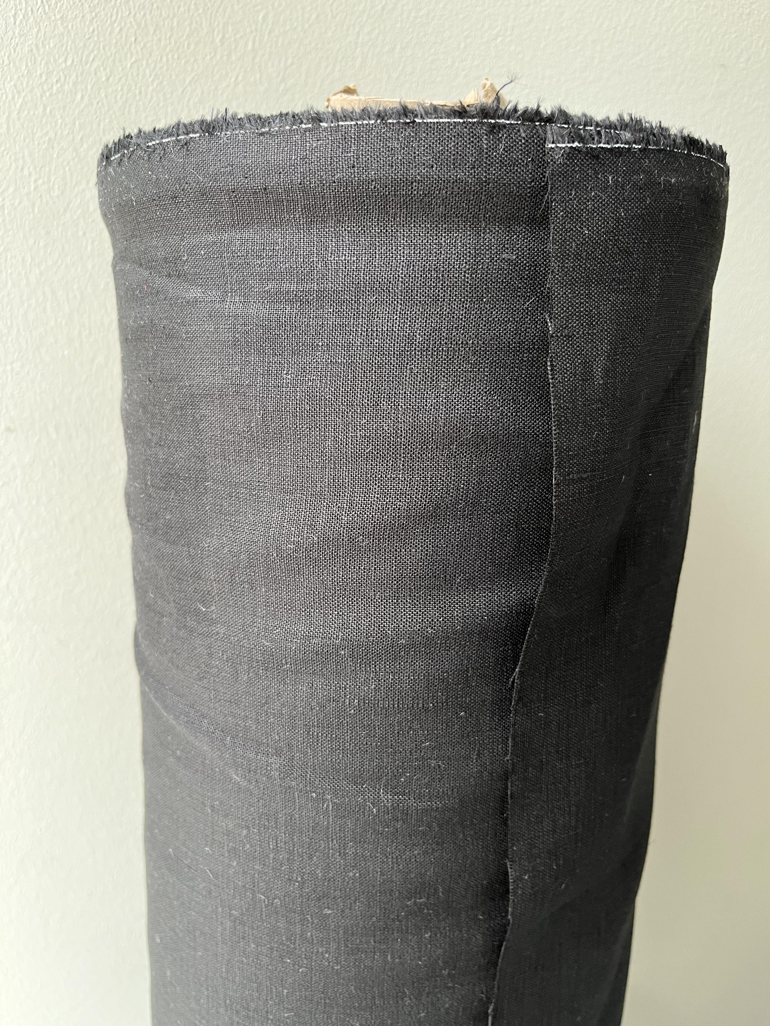 Ткань рубашечно-платьевая Linen Plus льняная 148 см 147 Черный - фото 3 Ткань рубашечно-платьевая Linen Plus льняная 148 см 147 Черный - фото 3