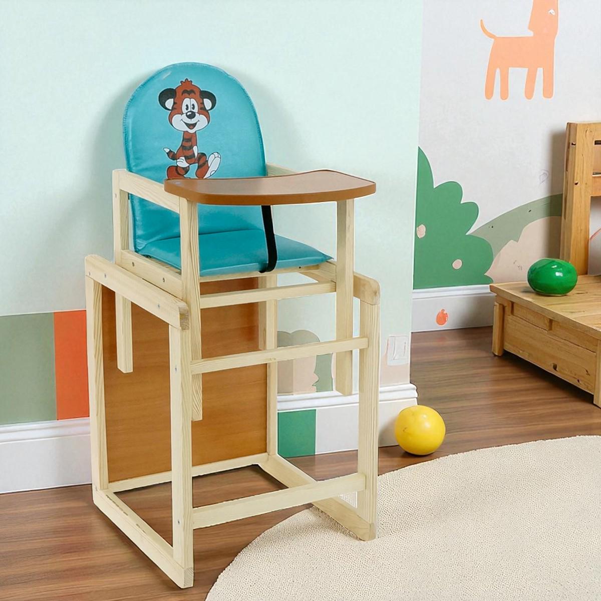 Стільчик для годування Мася Тигр Блакитний (№2053) - фото 2 Стільчик для годування Мася Тигр Блакитний (№2053) - фото 2