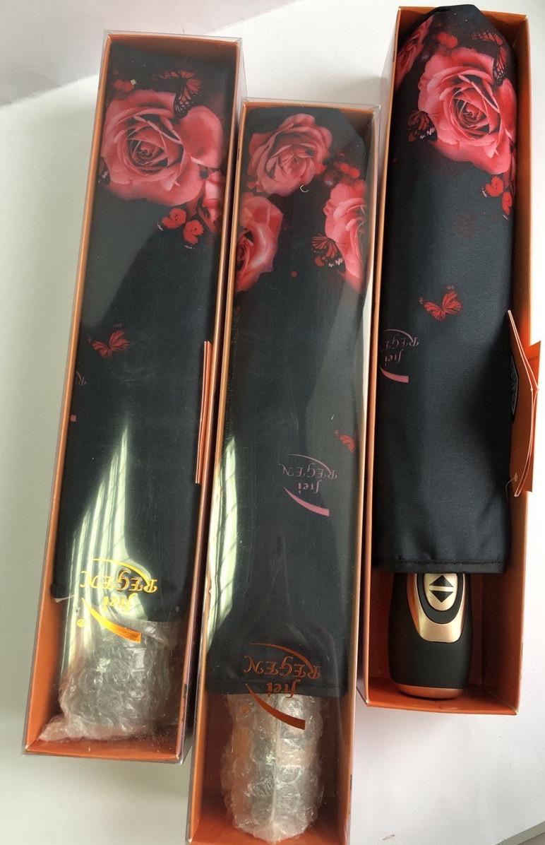 Зонт женский автоматический Frei Regen Розы 9 спиц (001) - фото 7