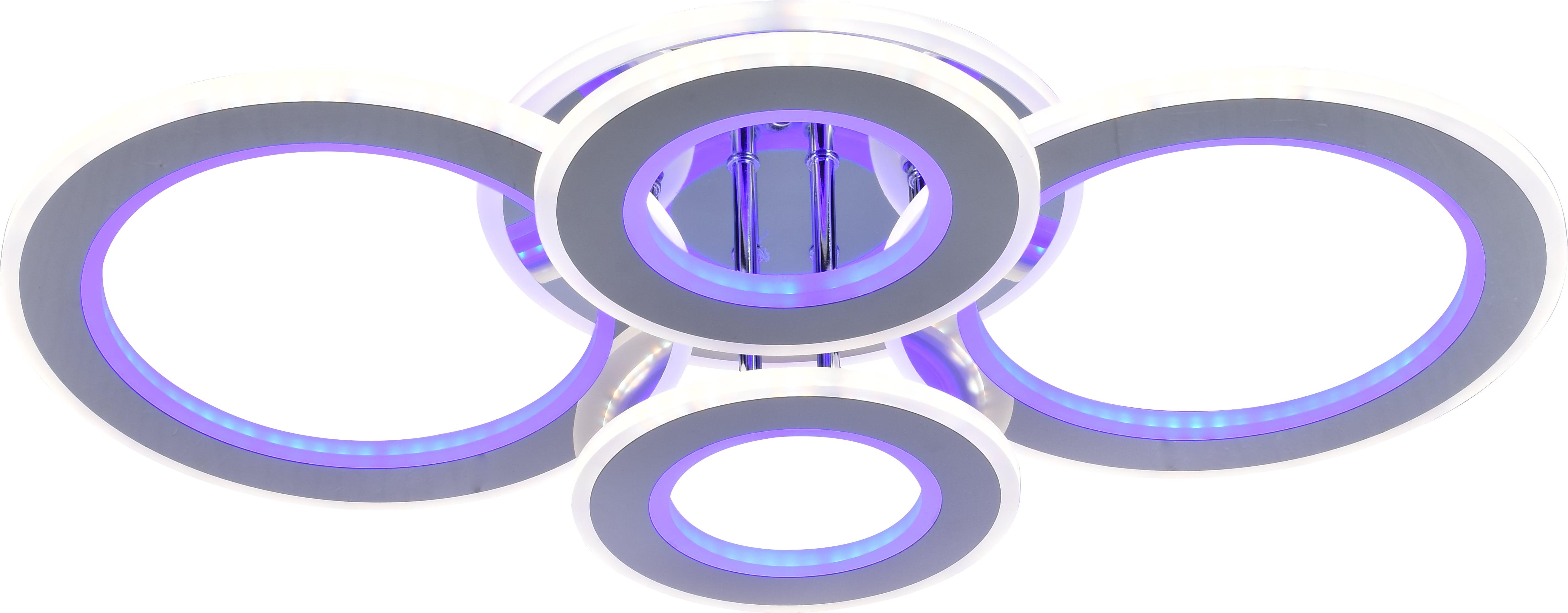 Люстра светодиодная акриловая Sirius LI8881/4 CR BL+YL 116 W+84 W (000029459) - фото 3