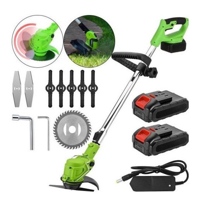 Триммер для травы ручной KRAFFTEC AZ-144 безщеточный двигатель 36V 4 Ah 2 АКБ (2447960787)