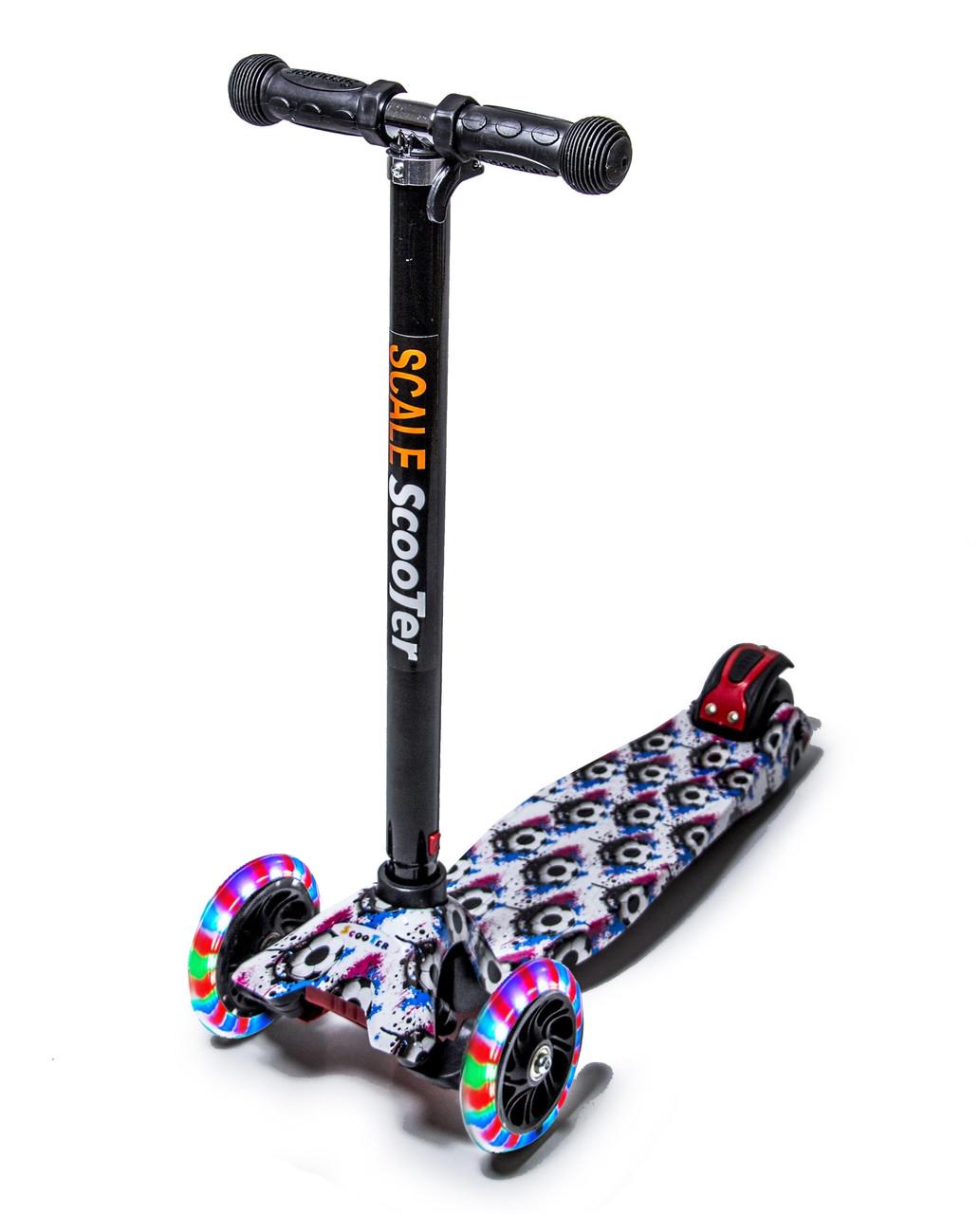 Самокат для мальчика с принтом мячиков (SD4424)