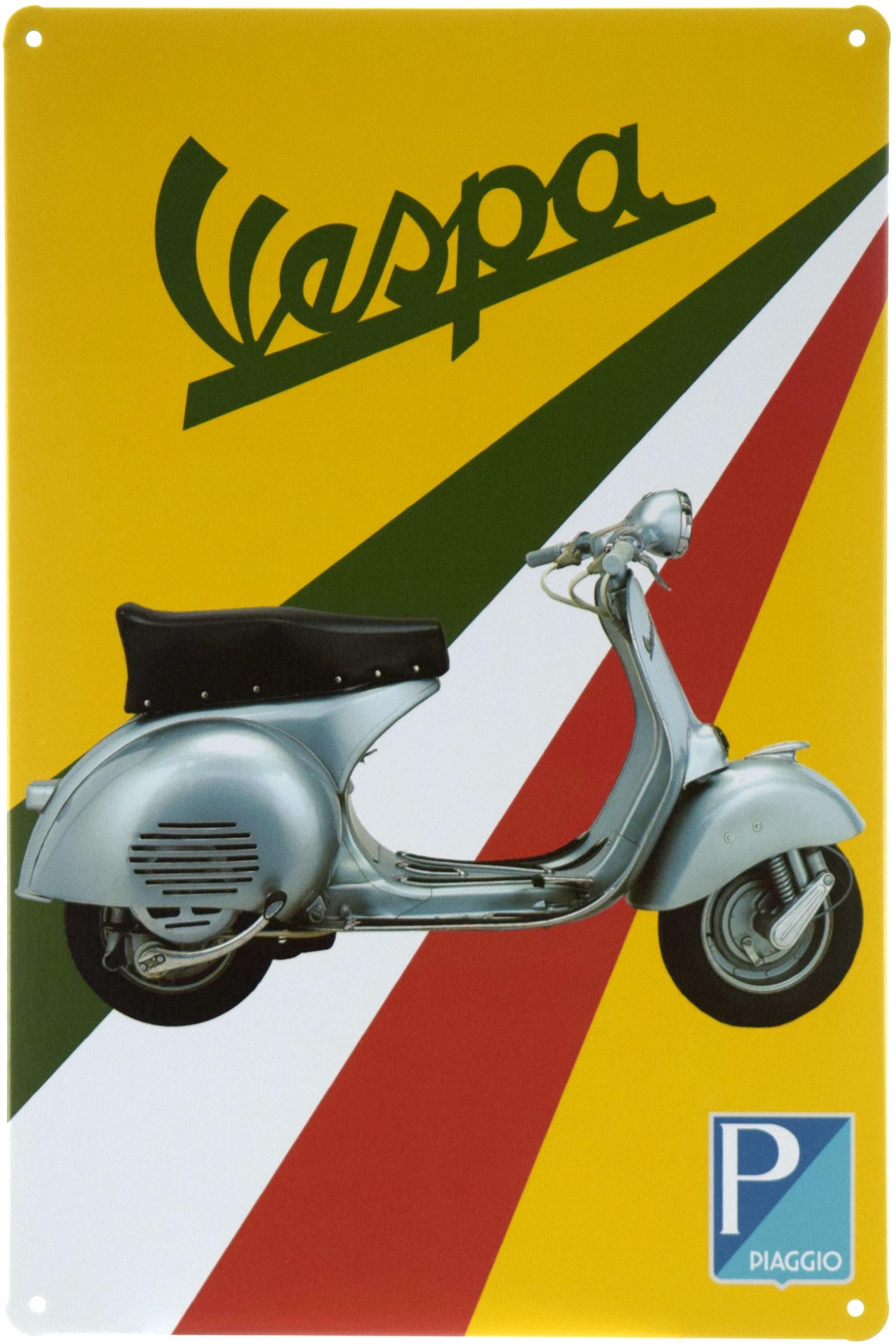 Табличка металева Моторолер Vespa Оса 20x30 см Табличка металева Моторолер Vespa Оса 20x30 см