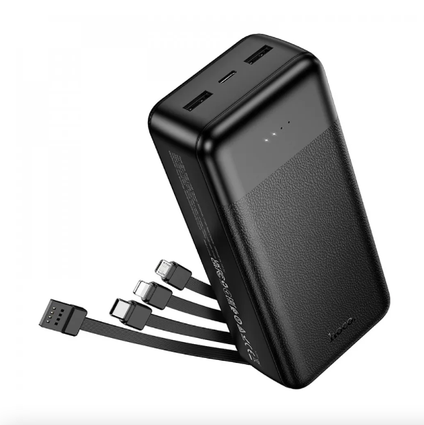 Повербанк із вбудованими кабелями Hoco J163B 30000 mAh 2USB Black (b2715ae2) Повербанк із вбудованими кабелями Hoco J163B 30000 mAh 2USB Black (b2715ae2)