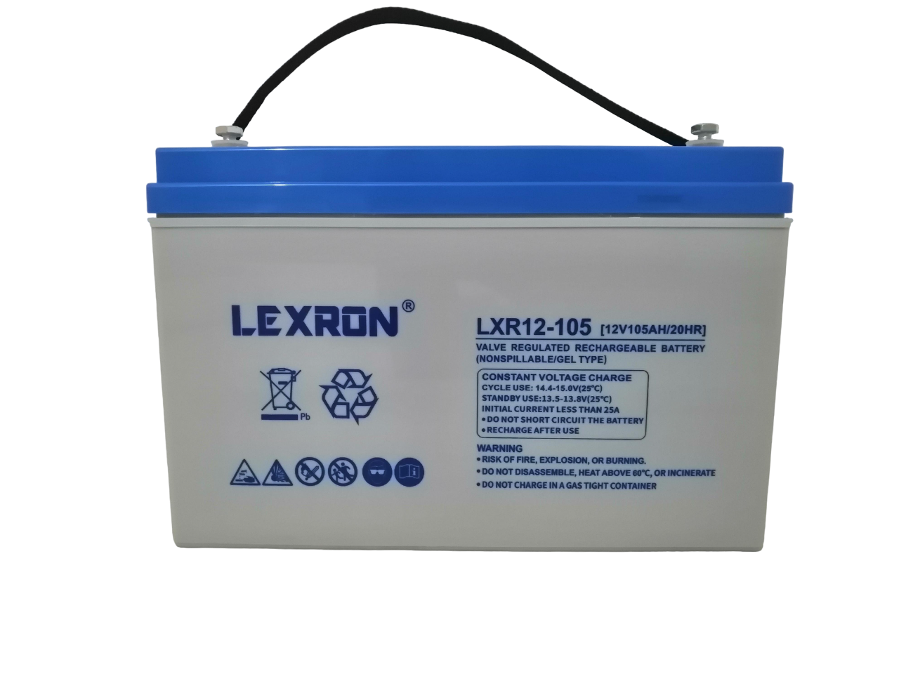 Акумулятор LEXRON 105AH 12V гелевий (10512)
