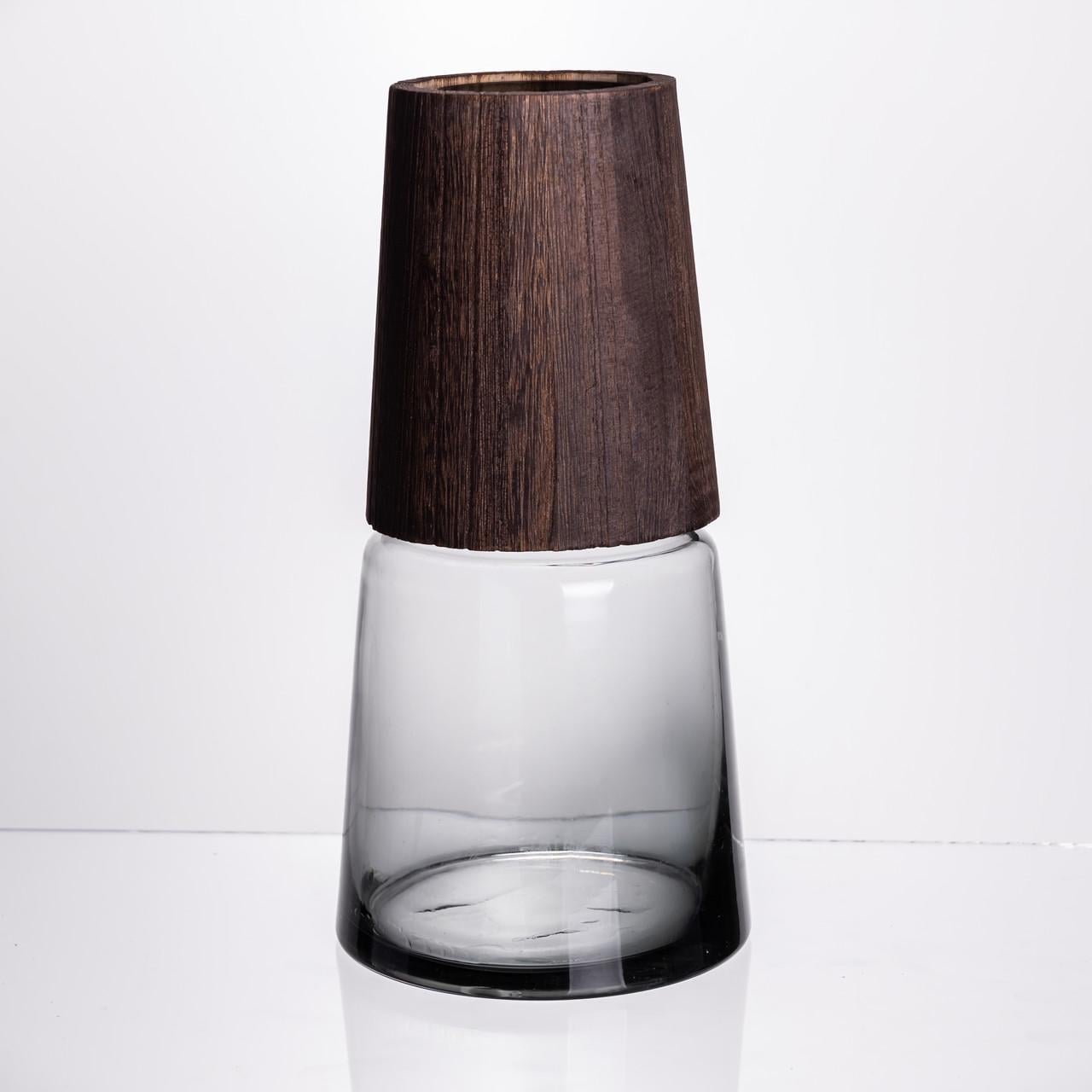 Ваза для цветов круг ла стеклянная 28 см (HP-19-161-2)