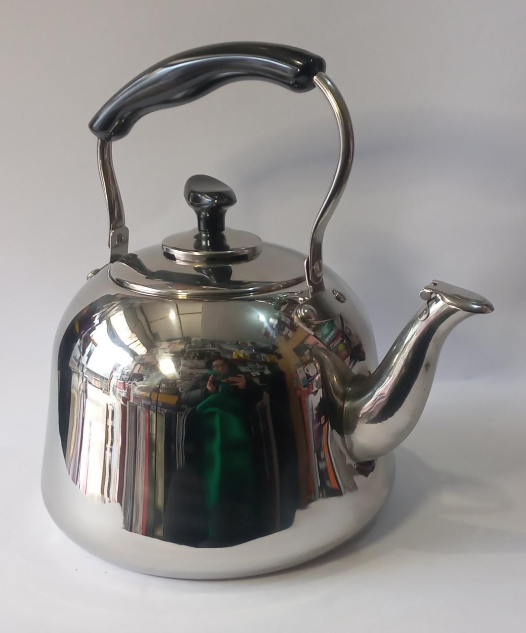 Чайник со свистком из нержавейки Con Brio (СВ-433)