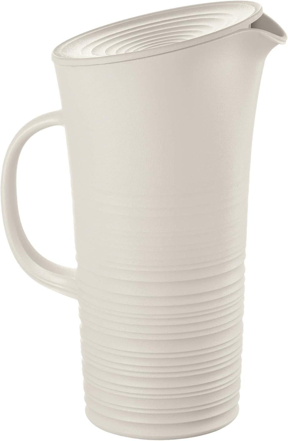 Кувшин с крышкой Guzzini Tierra из пластика 1,8 л Молочный (169-135-181701156)