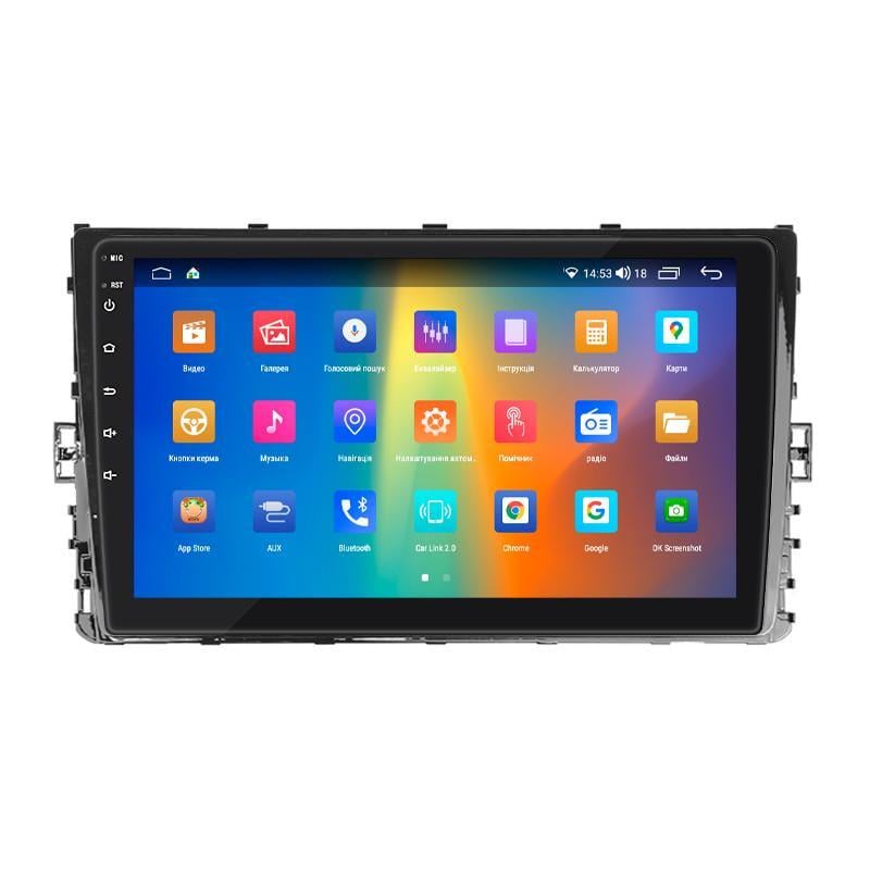 Автомагнитола штатная Lesko для Volkswagen Transporter T6 рестайлинг 2019-2025 9" 2/32Gb CarPlay 4G Wi-Fi