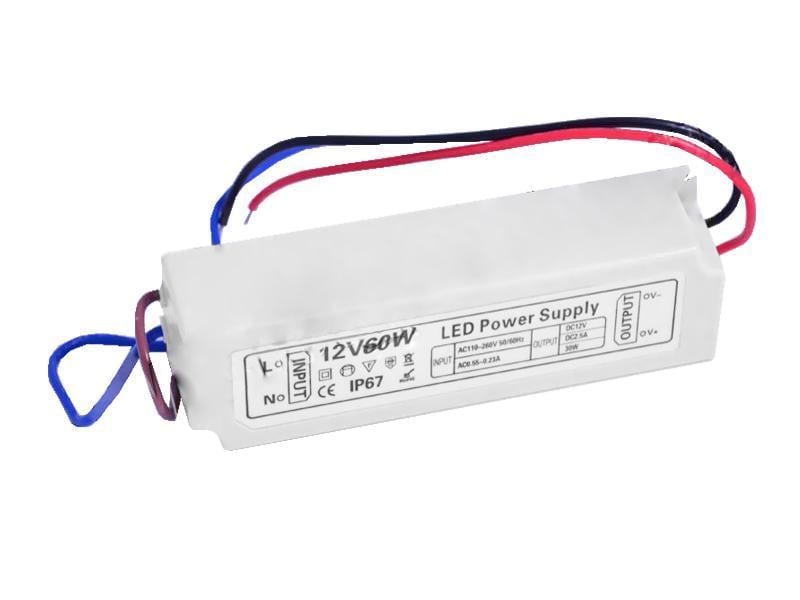 Блок питания 60W-IP67 plastic12V (697)