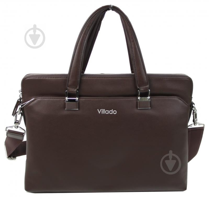 Діловий жіночий портфель зі штучної шкіри Villado Коричневий (SS50-595)