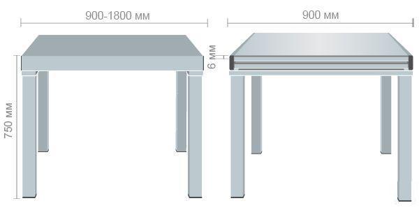 Обідній стіл AMF Афон 750х900+900х900 розкладний Вершковий - фото 10 Обідній стіл AMF Афон 750х900+900х900 розкладний Вершковий - фото 10