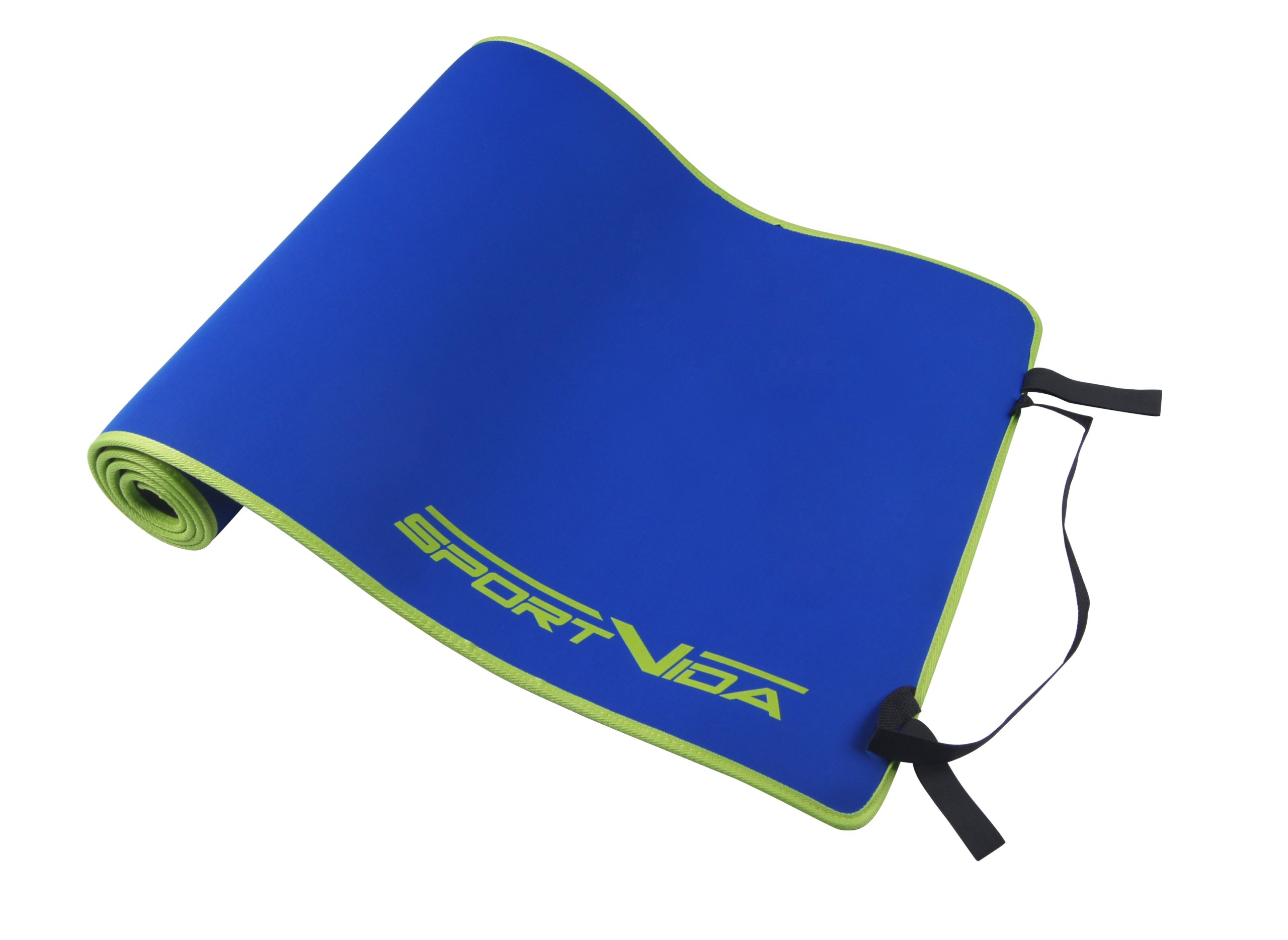 Коврик для йоги и фитнеса SportVida Neopren 6 мм SV-HK0038 Blue