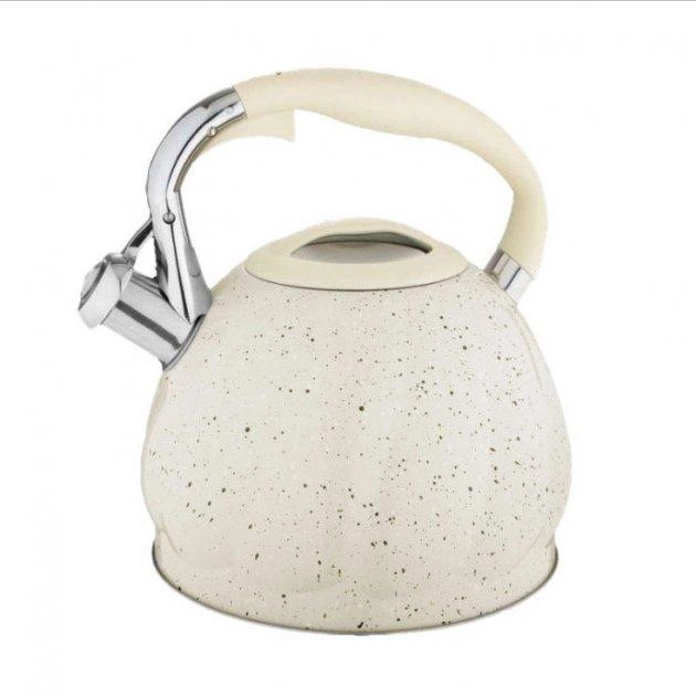 Чайник со свистком Edenberg EB-1904 из нержавеющей стали 3 л Белый (57-46-EB-1904-2)