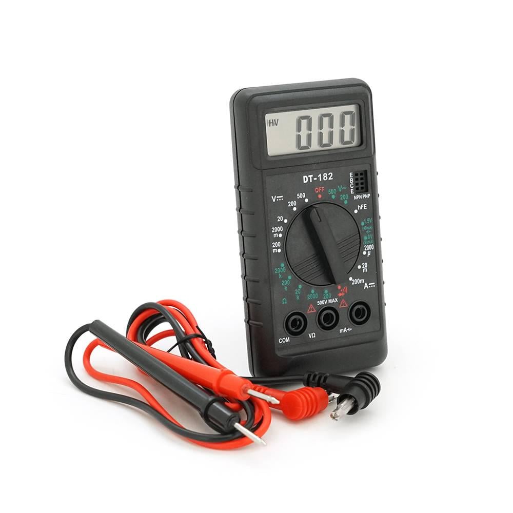 Мультиметр DT-182 вимірювання V/A/R Q100 110 г 100х50х20 мм (30600)