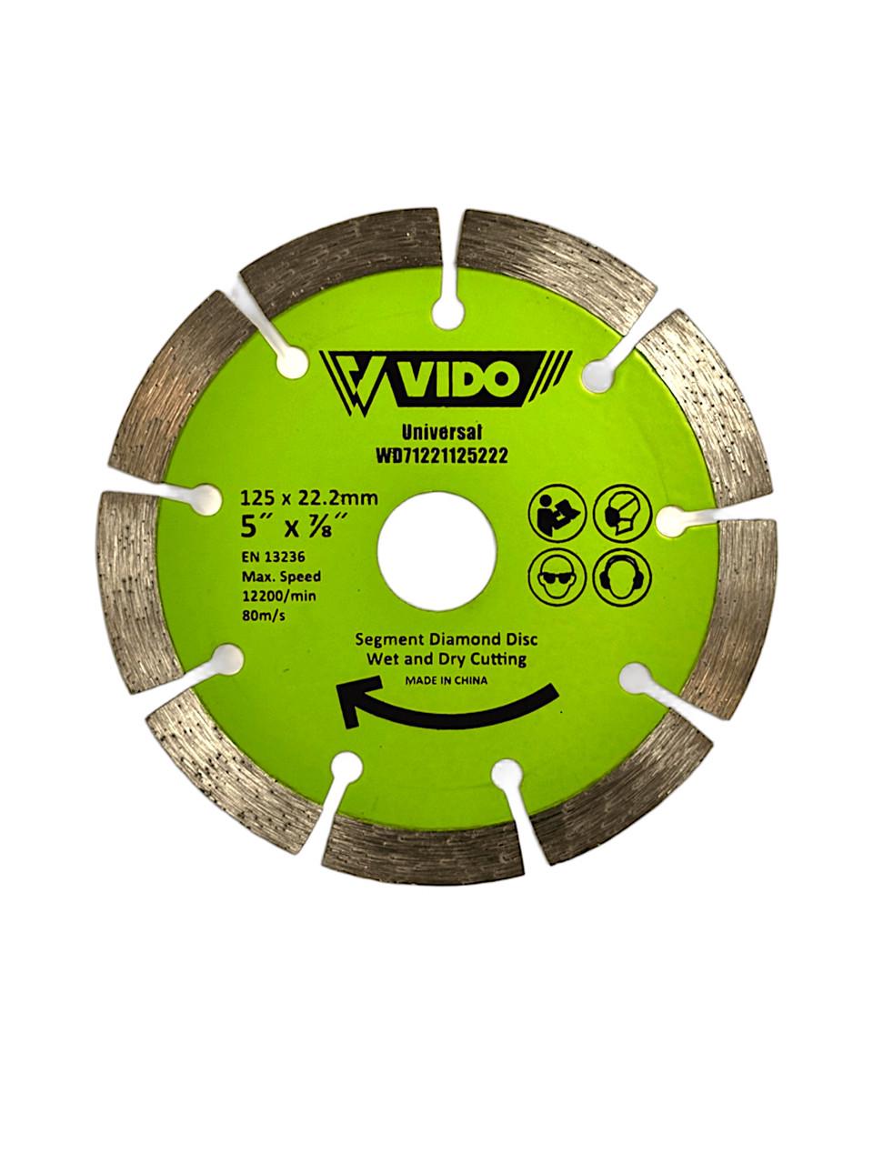 Диск алмазный Vido Segment WD71221125222 125х22.2 мм (27563427)