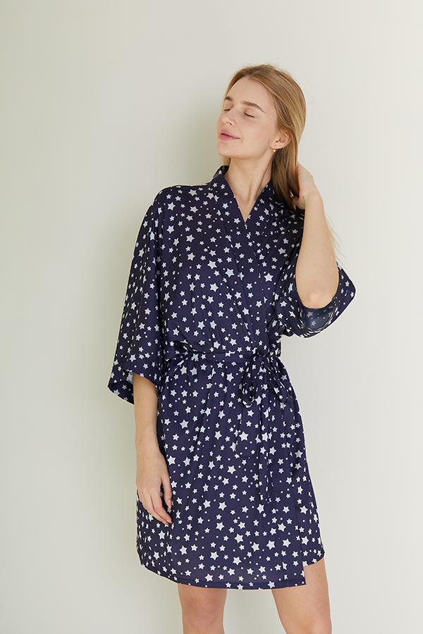 Халат Forly шелковый Onesize Milky Way (SH0006-90-04_ONE) - фото 2 Халат Forly шелковый Onesize Milky Way (SH0006-90-04_ONE) - фото 2