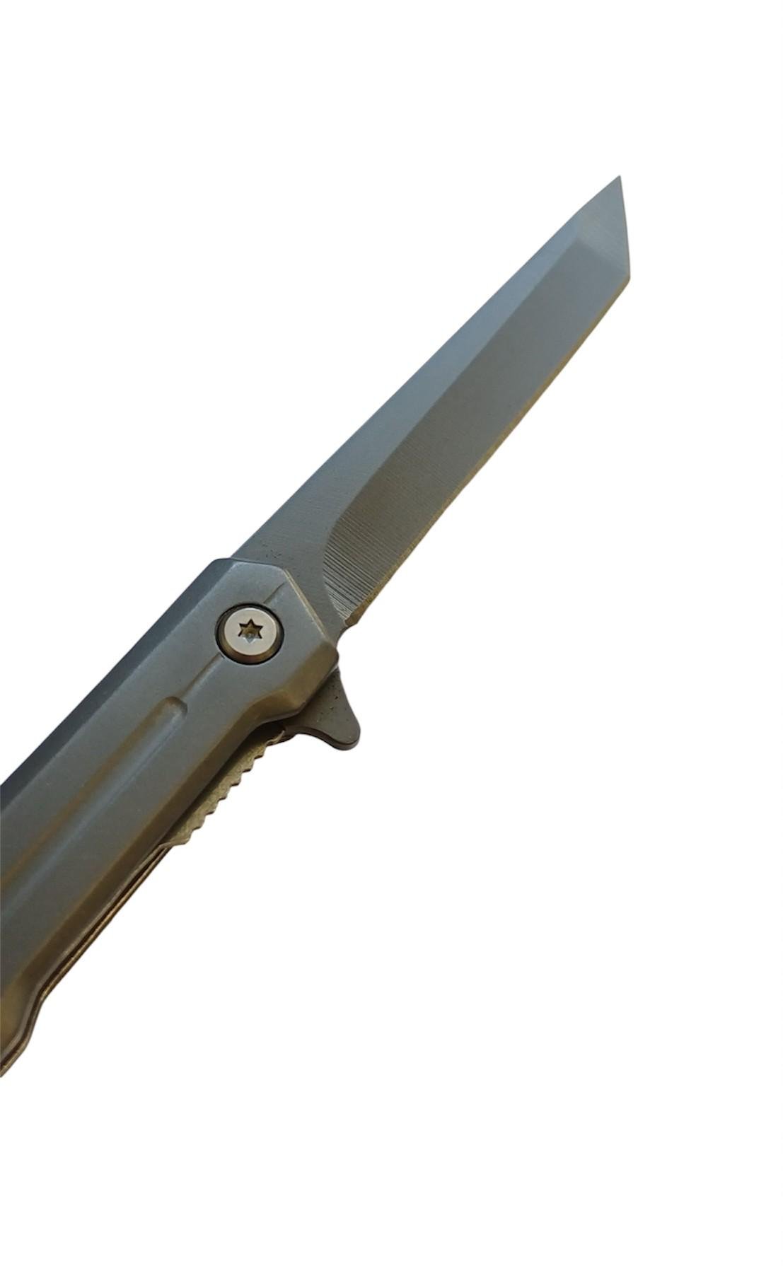 Нож танто складной 4853 туристический (KN1081) - фото 2 Нож танто складной 4853 туристический (KN1081) - фото 2