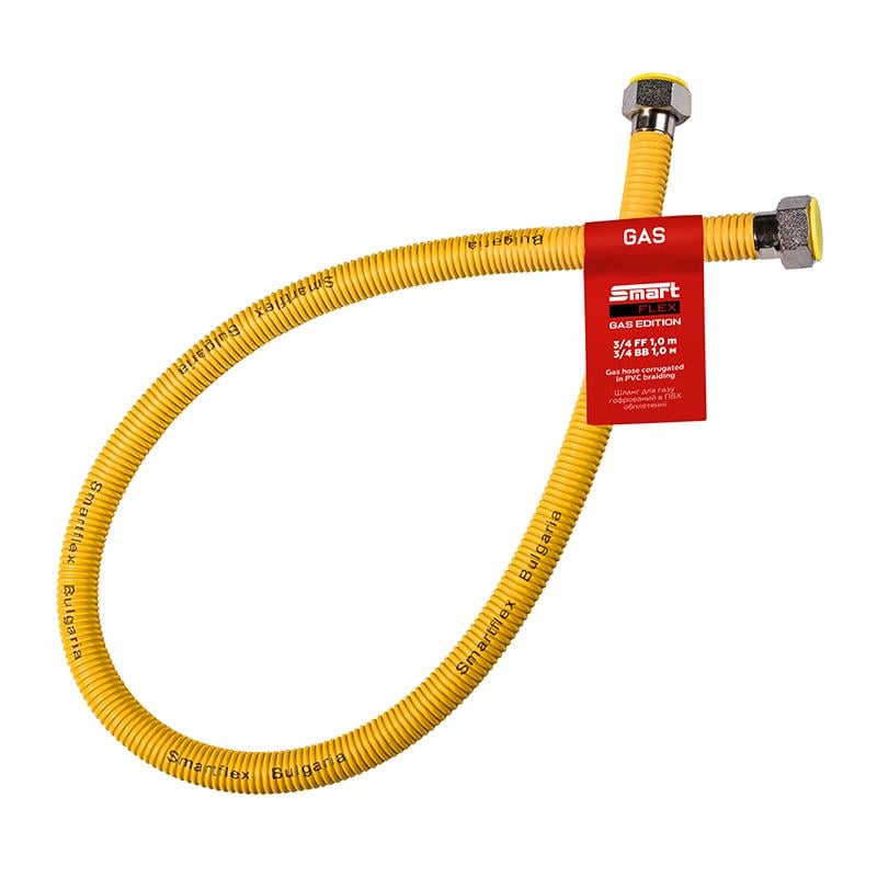Шланг газовый гофрированный SmartFlex ВВ 3/4" 100 см (64516) Шланг газовый гофрированный SmartFlex ВВ 3/4" 100 см (64516)