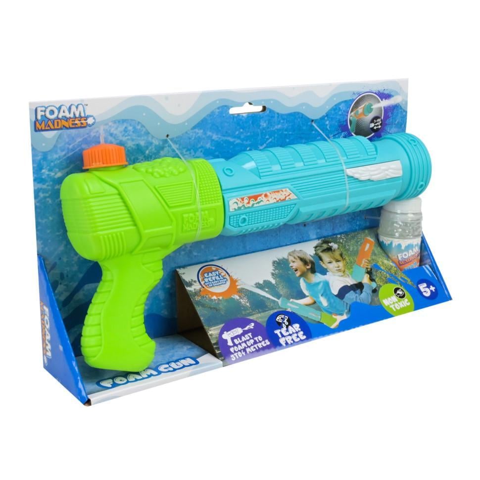 Пистолет водяной Foam Gun стреляет пеной дальность 3-4 м Зеленый (IW-181-W-197)
