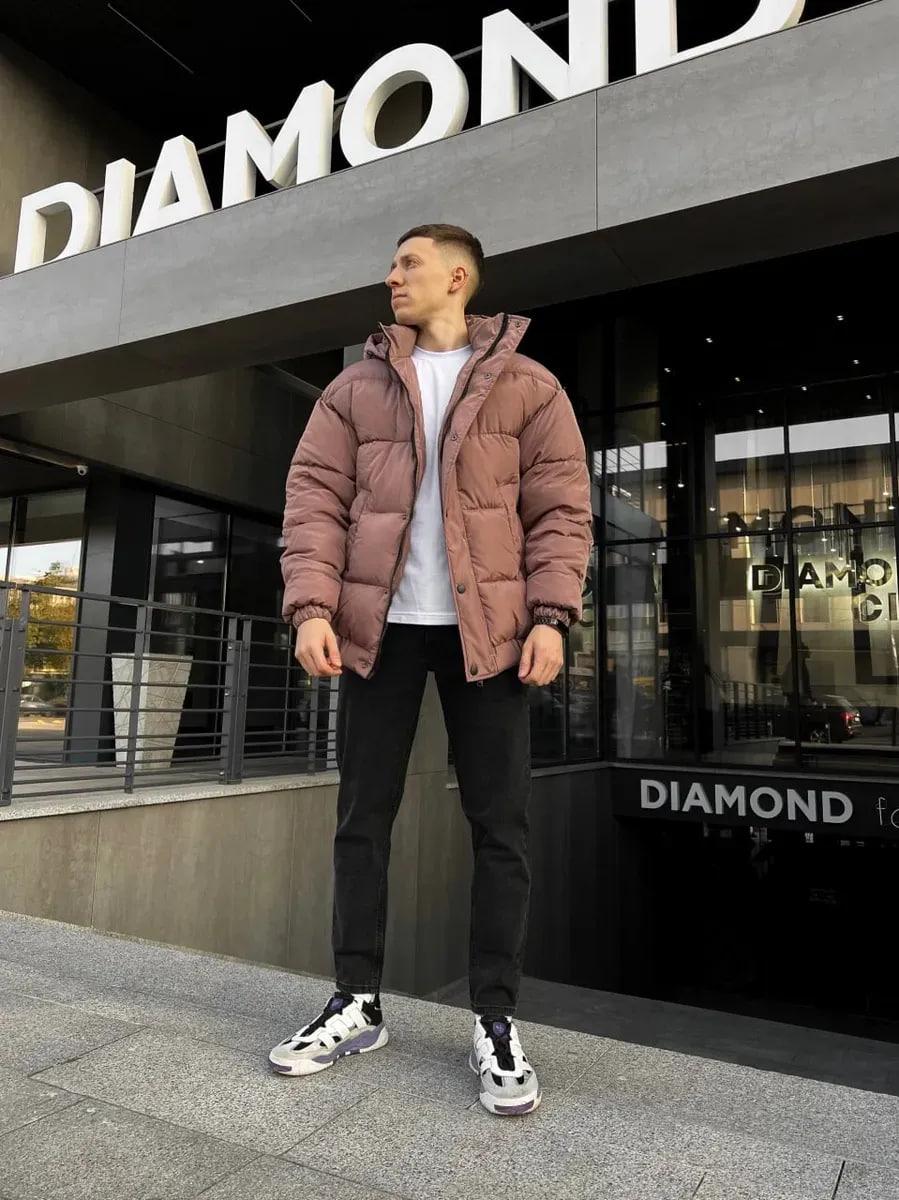 Куртка чоловіча зимова Oslo оверсайз дута L Коричневий (26516/3/3) - фото 4