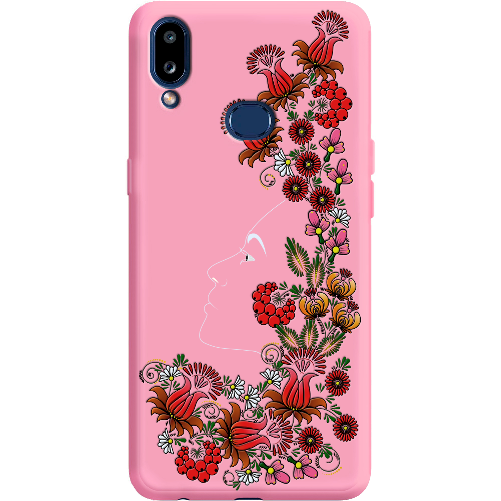 Чехол Boxface Samsung A107 Galaxy A10s 3D Ukrainian Muse Розовый силикон (37944-bk64-42164)