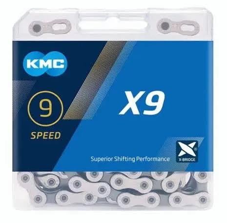 Цепь велосипедная KMC X-9 116 звеньев Silver/Gray ( KMC X-9)