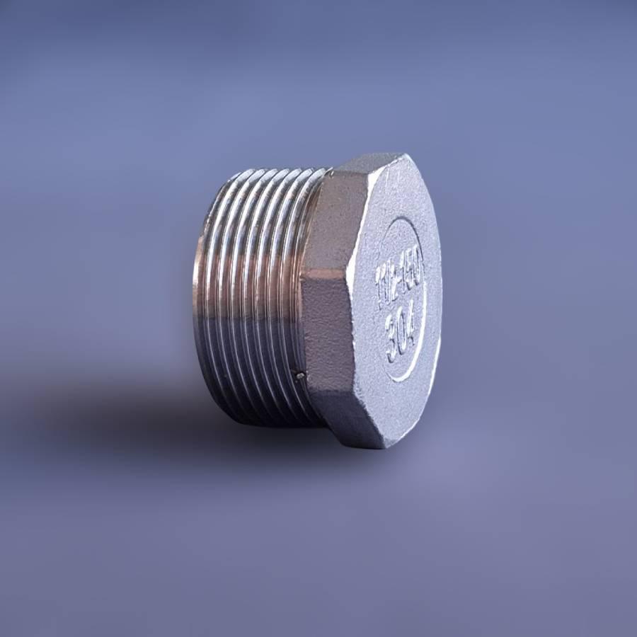 Заглушка різьбова восьмигранна DN40 BSPP н/ж сталь AISI304 Class-150 зовнішня різьба 1-1/2" (29203071) - фото 2 Заглушка різьбова восьмигранна DN40 BSPP н/ж сталь AISI304 Class-150 зовнішня різьба 1-1/2" (29203071) - фото 2