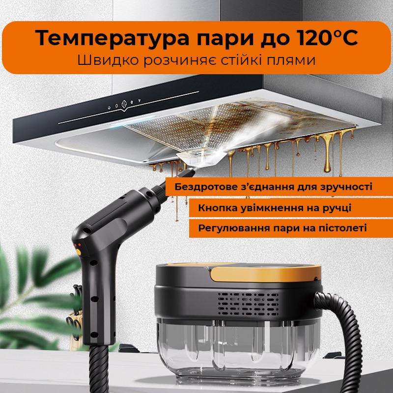 Пароочиститель портативный с 4 насадками и регулятором температуры (TC-SC-003) - фото 8 Пароочиститель портативный с 4 насадками и регулятором температуры (TC-SC-003) - фото 8