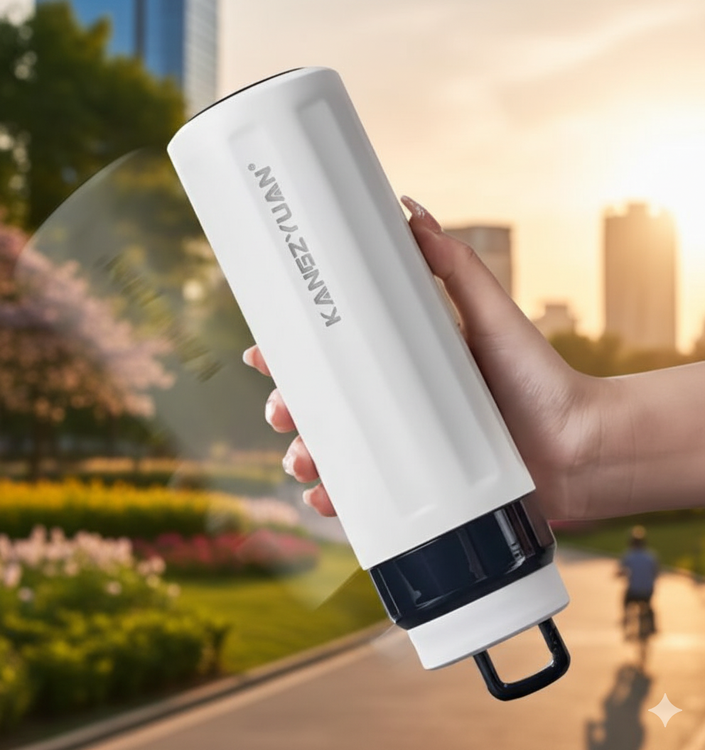 Термос фляжка з нержавіючої сталі KANGZYUAN з подвійною стінкою вакуумний 420 мл Білий (2456483128) - фото 7 Термос фляжка з нержавіючої сталі KANGZYUAN з подвійною стінкою вакуумний 420 мл Білий (2456483128) - фото 7