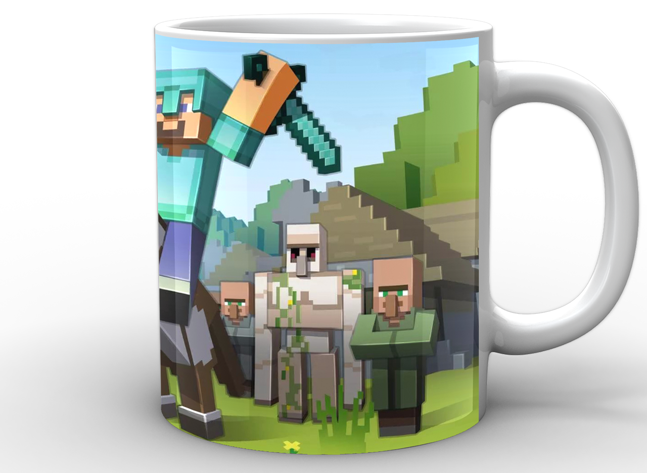 Чашка GeekLand Майнкрафт Стів 330 мл (MС.02.028) - фото 2 Чашка GeekLand Майнкрафт Стів 330 мл (MС.02.028) - фото 2