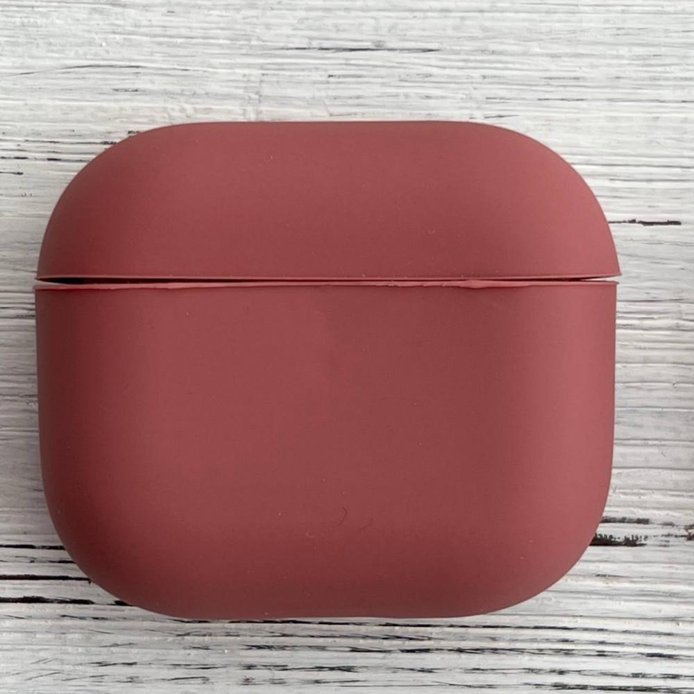 Силіконовий чохол для навушників AirPods 3 Maroon