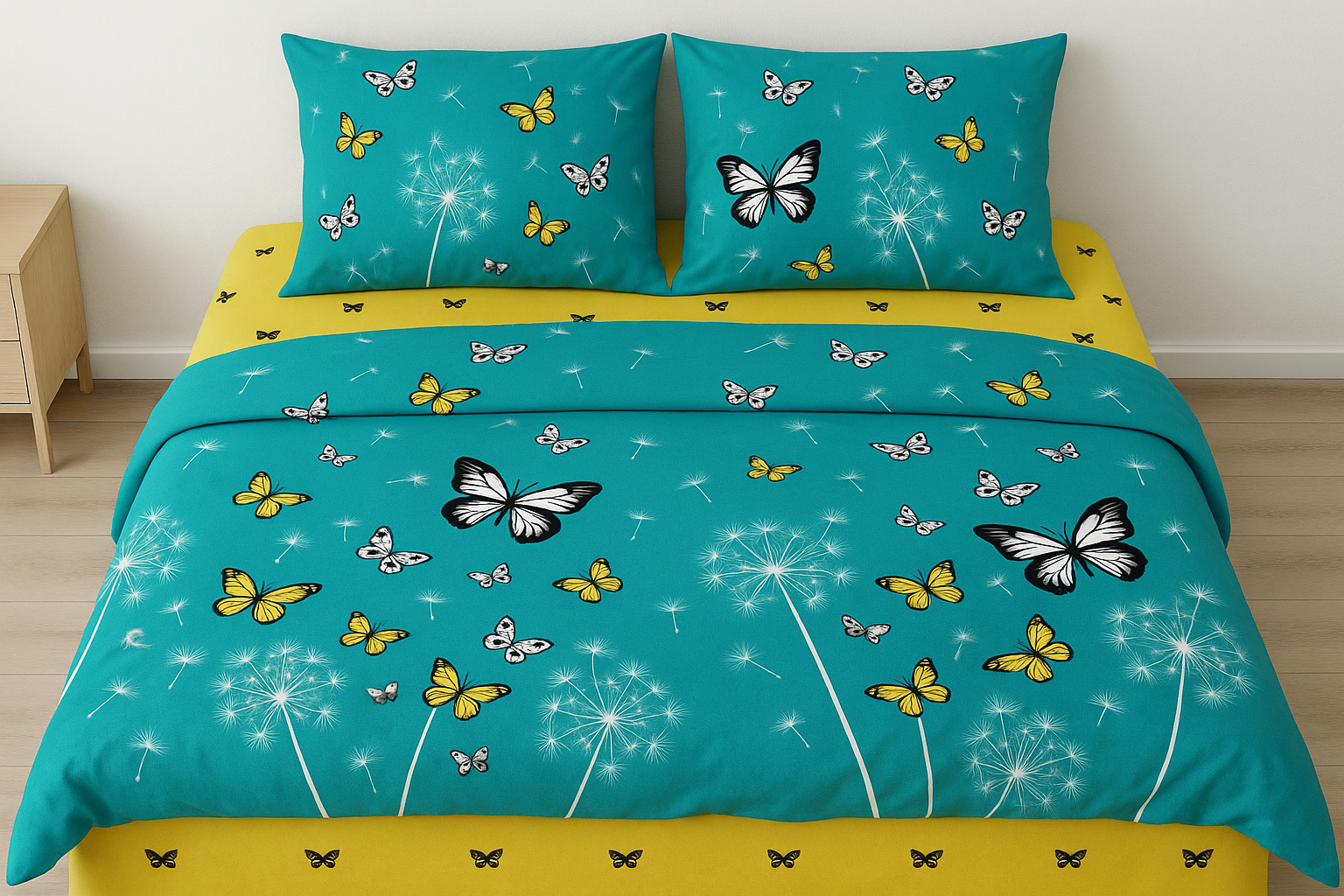 Комплект постельного белья Butterflies полуторный ранфорс 150х220 см (R-2810/WP/1.5)