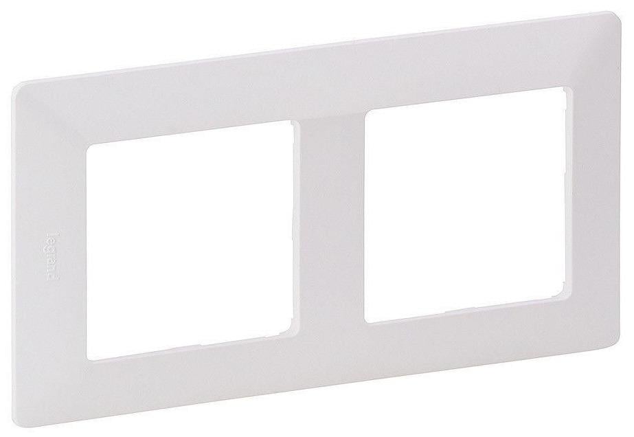 Рамка Legrand Valena Life пластик 2 пости 8,7х16 см Білий (754002)
