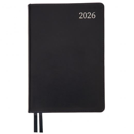 Щоденник датований Leo Planner Aldento 2026 A5 Темно-синій (252672)
