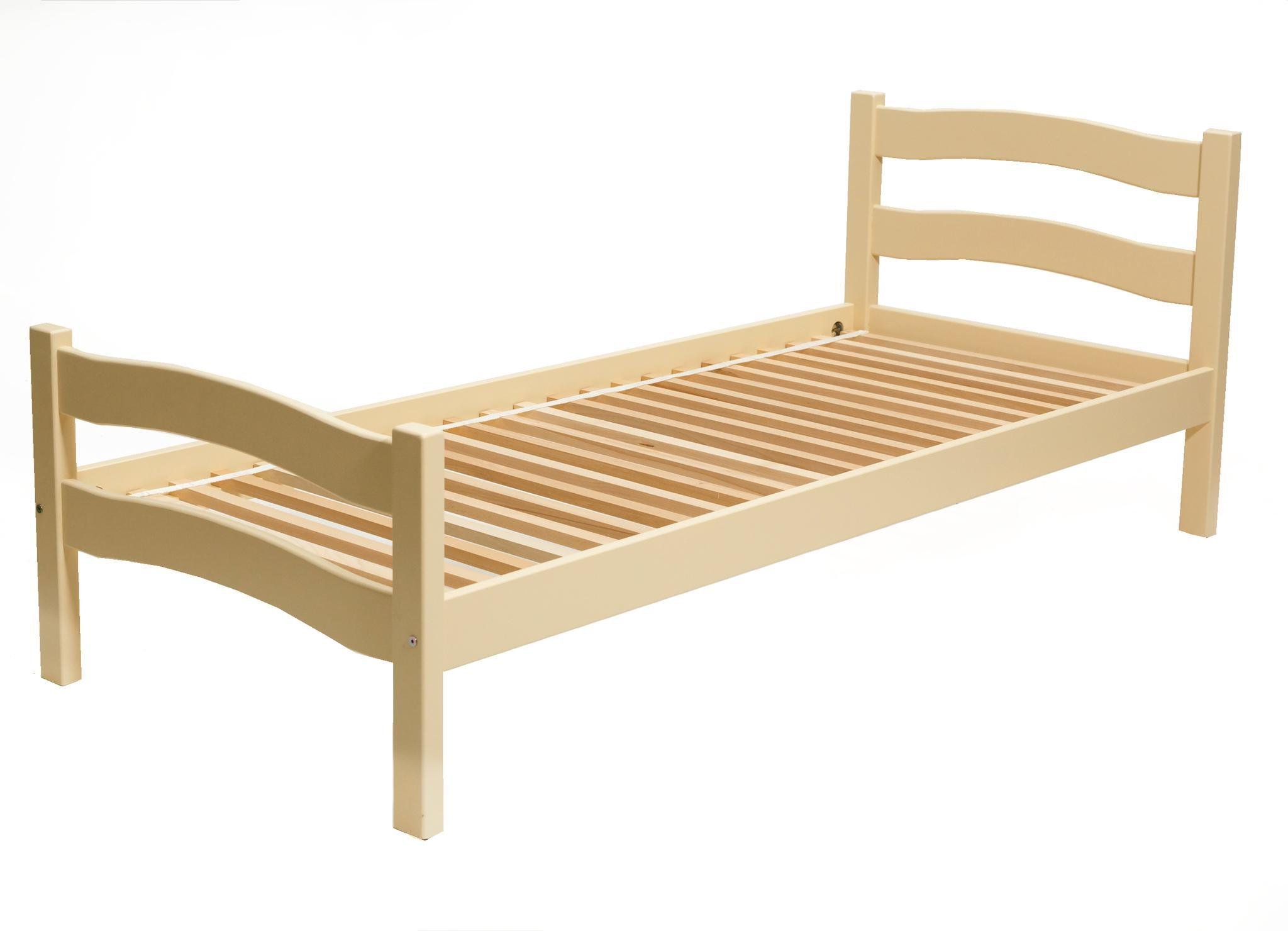 Кровать подростковая Goydalka Paris 190x80 см Слоновая кость - фото 1