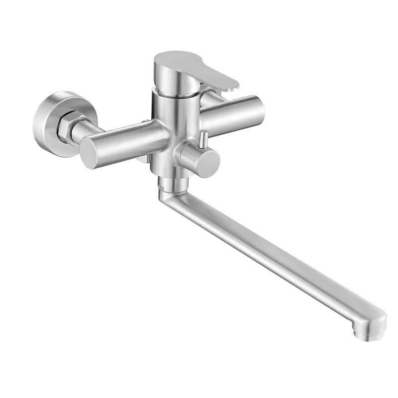 Змішувач для ванни Haiba DAX-006 EURO нержавіюча сталь Хром (HB9612)