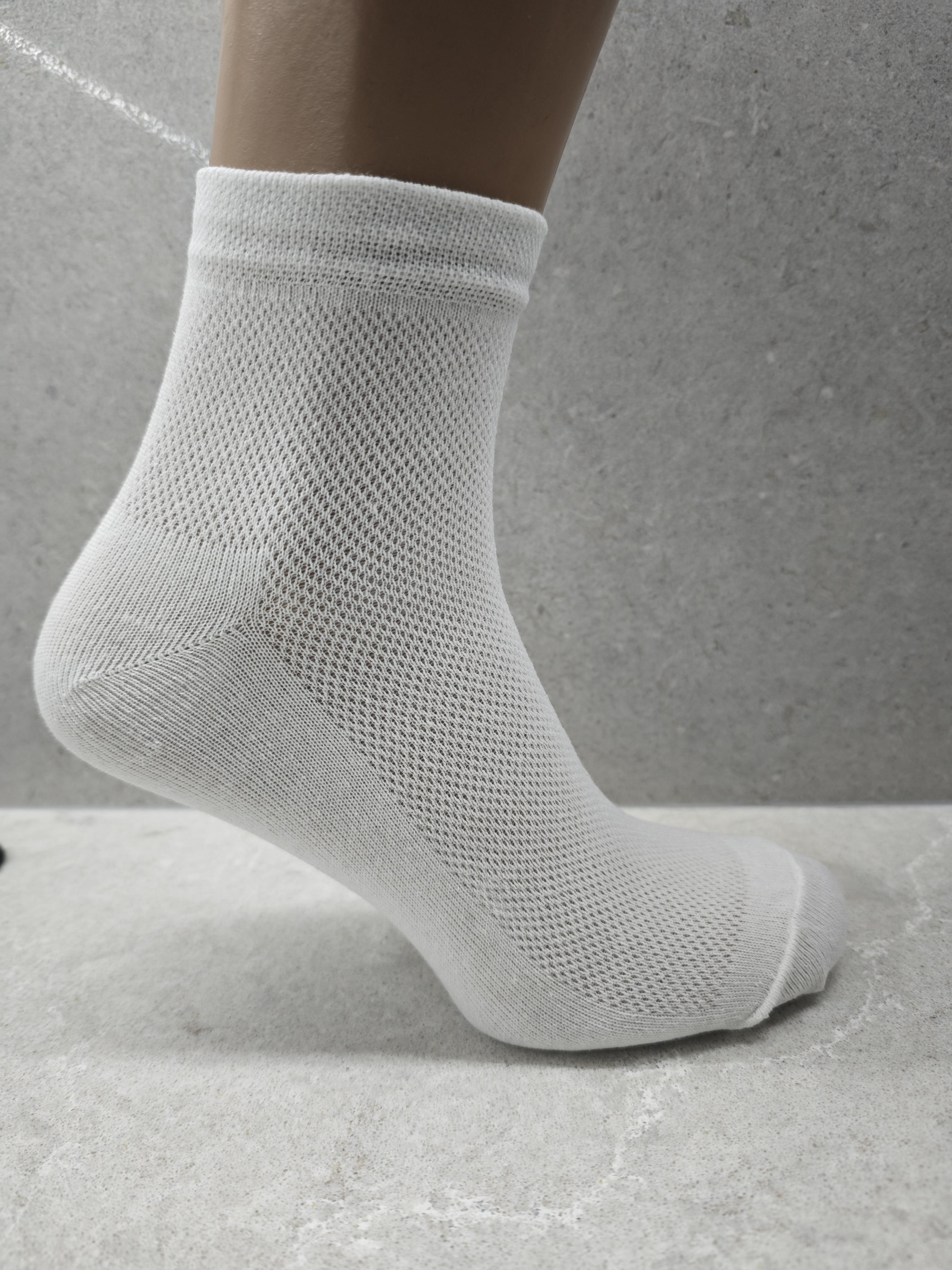 Носки мужские Дукат сетка летние короткие р. 41-45 Белый (012S Man White)