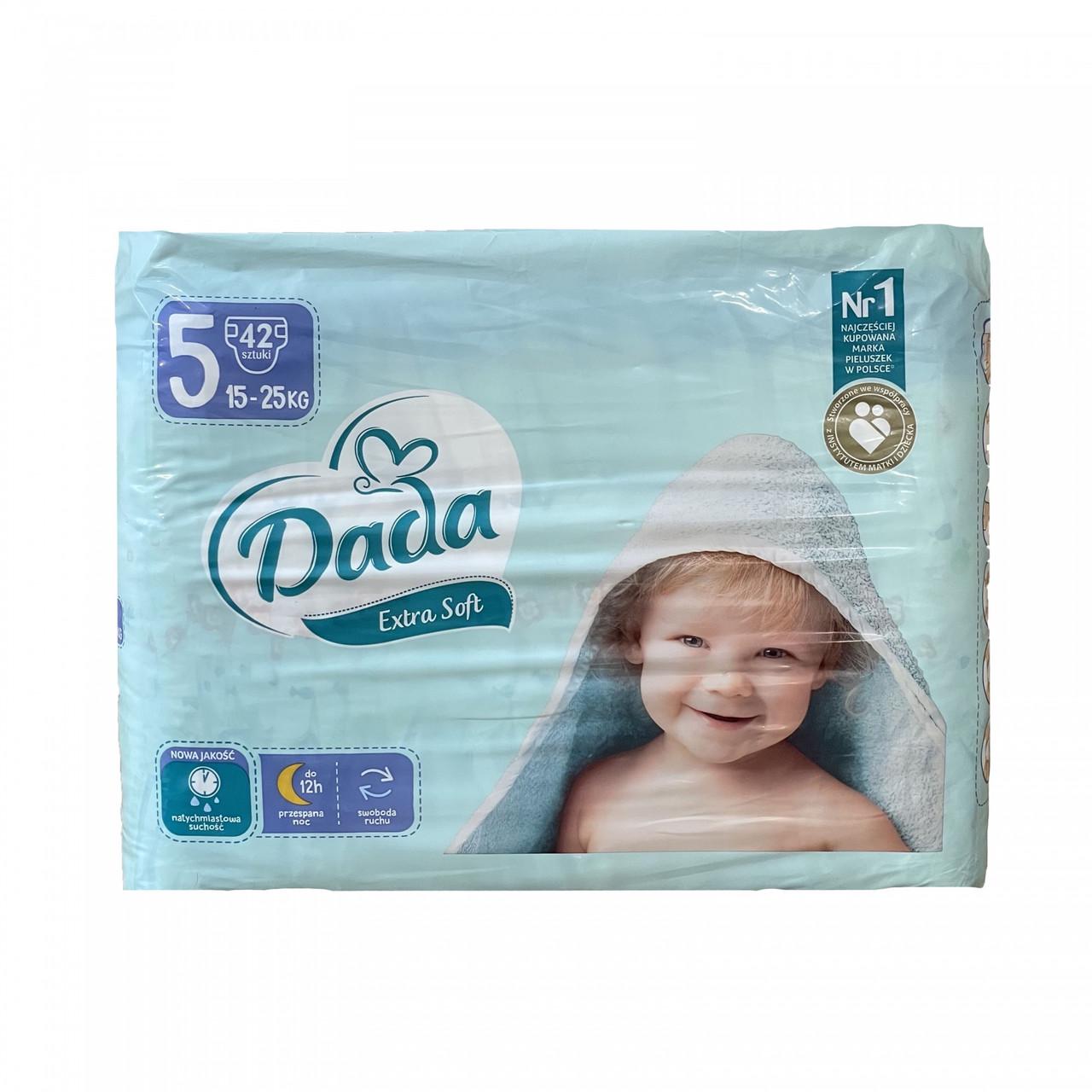 Підгузки дитячі Dada Extra Soft 5 Junior 15-25 кг 42 шт. (1938480149) - фото 1