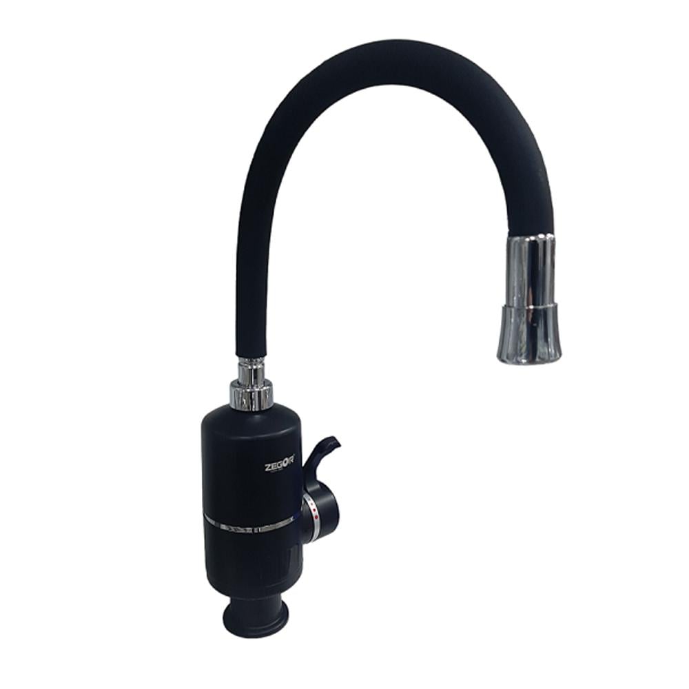 Змішувач-водонагрівач Zegor EC-717KB електричний Чорний (373049)