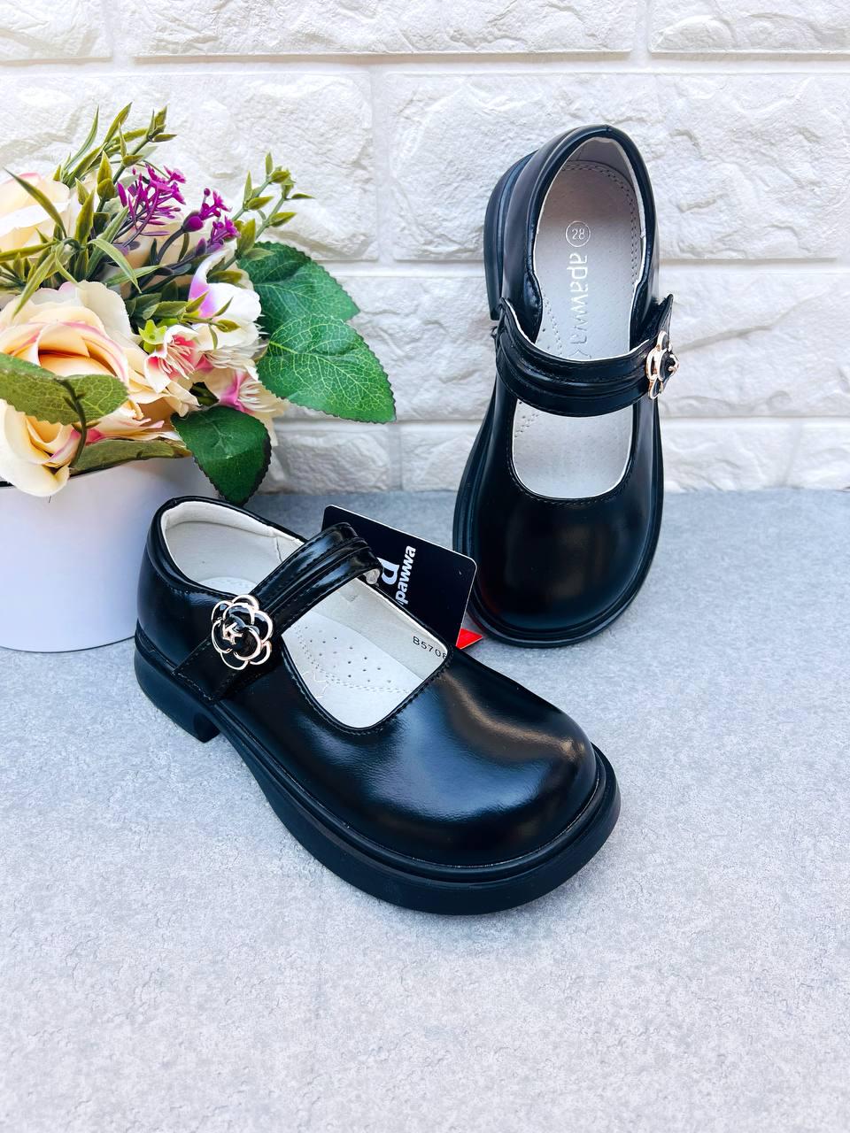 Туфли классические для девочки Apawwa 1825 р. 29 18 см Черный (1825-1)