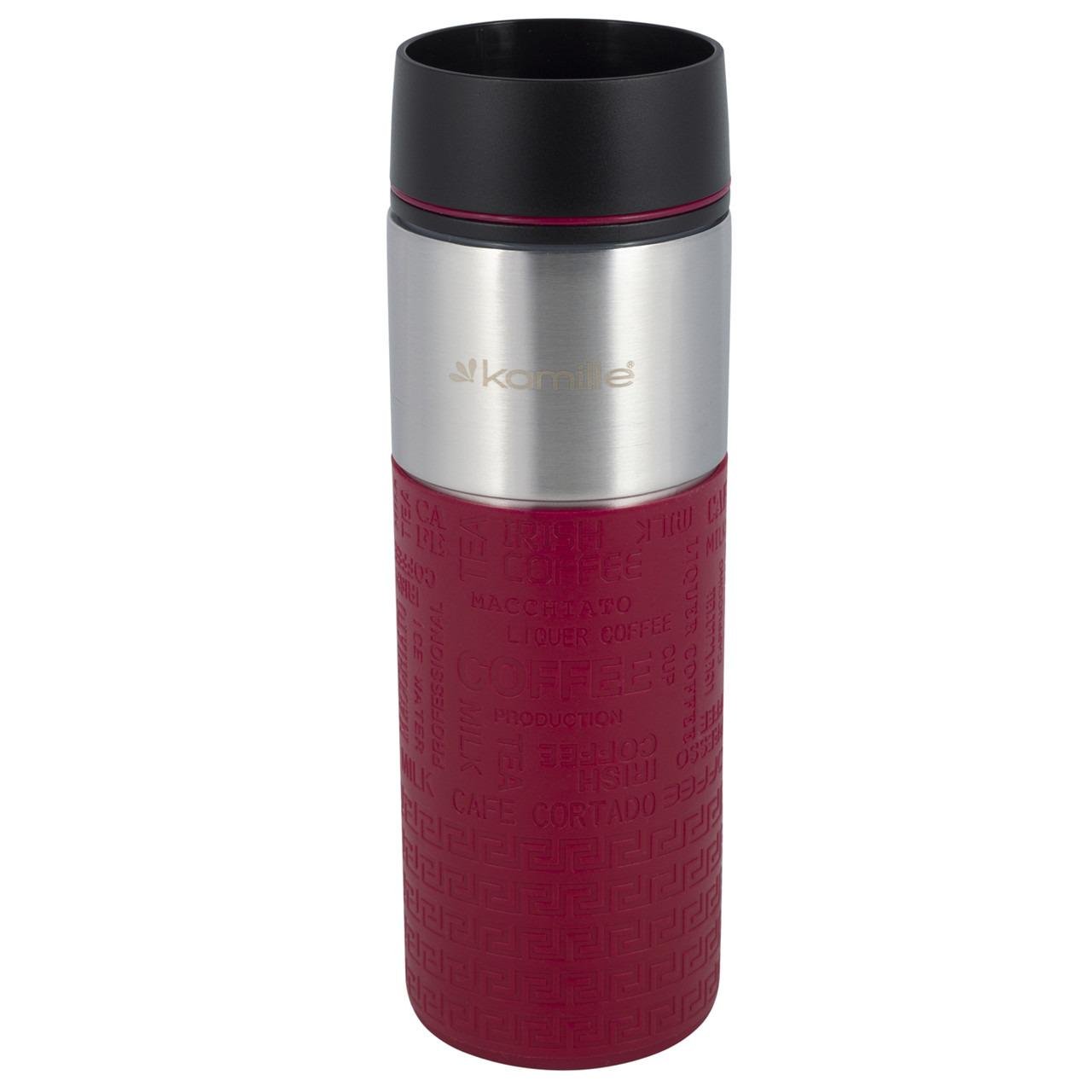 Термокухоль Kamille KM-2098-RD 420 мл Червоний (13729448)