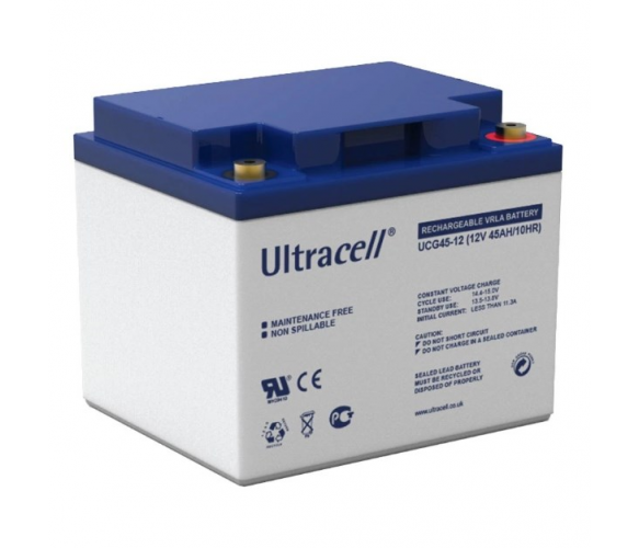 Акумуляторна батарея Ultracell UCG45-12 GEL 12V 45 Ah White (1866638978) Акумуляторна батарея Ultracell UCG45-12 GEL 12V 45 Ah White (1866638978)