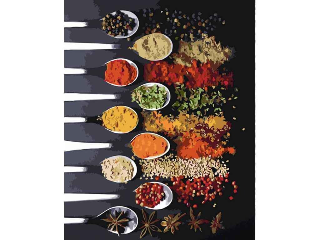 Картина по номерам Strateg Яркие специи 40х50 см (GS1276)