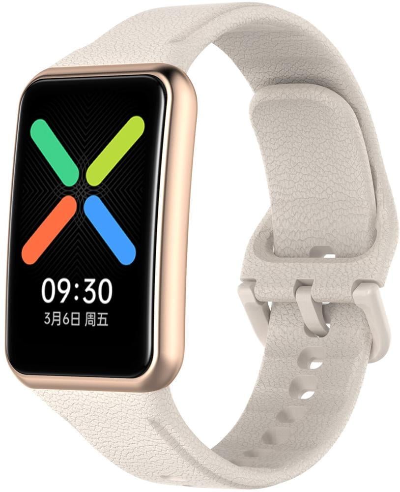 Ремешок Jsota для OPPO Watch Free силиконовый Beige (26985-34)