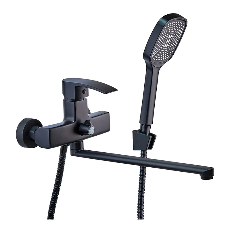 Смеситель для ванной Mixxus Magnum 006 Euro Black (MI6197)